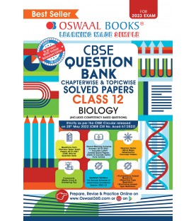 Oswaal CBSE Question Bank Class 12 Biology Chapter Wise and Topic Wise | Latest Edition